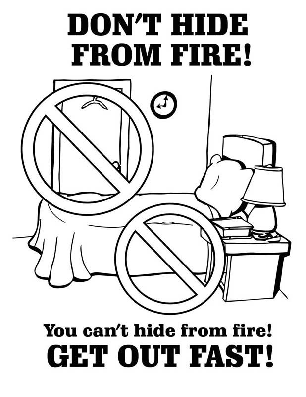 safety for kids coloring pages - photo #46
