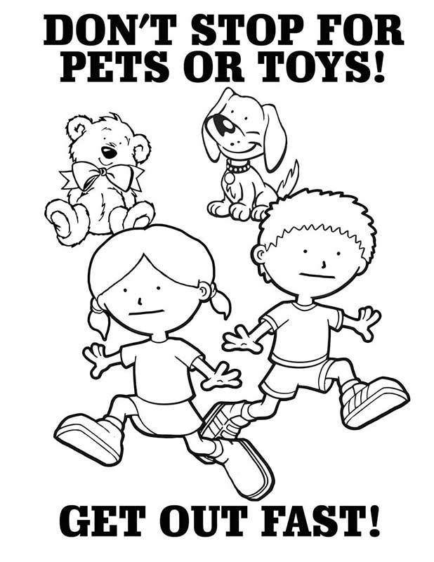 safety coloring pages for preschool - photo #26