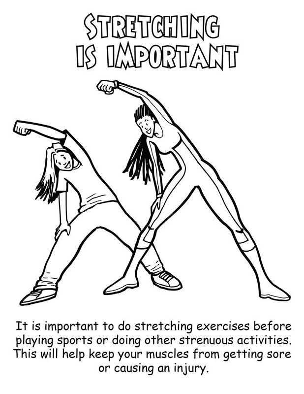 exercise print out coloring pages - photo #43