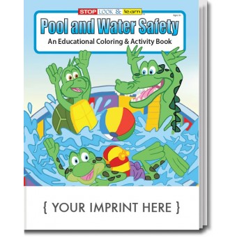 Pool and Water Safety Coloring & Activity Book 