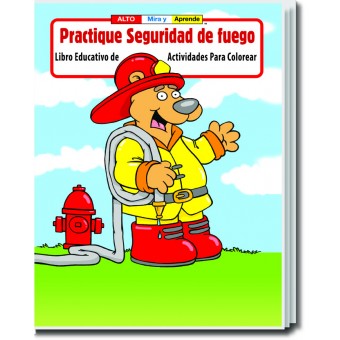 Practice Fire Safety (Spanish) Coloring & Activity Book 